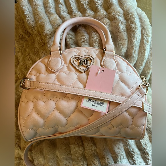 Juicy Couture Blush Pink Quilted Heart Bag NWT - Picture 13 of 16